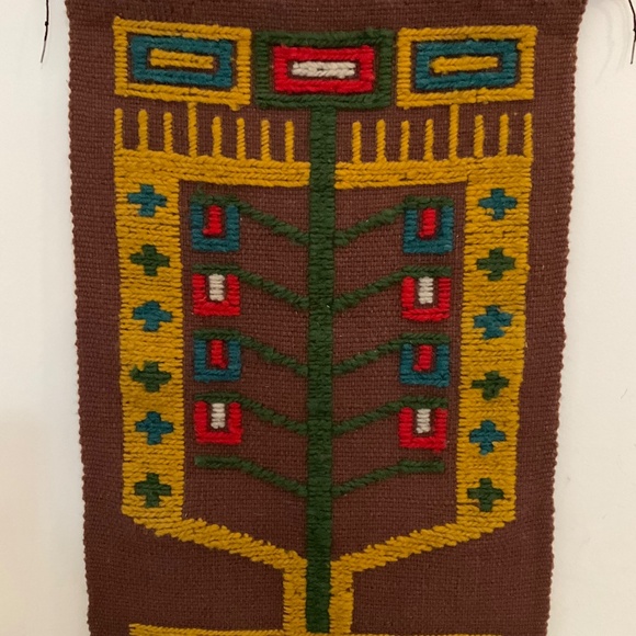 Vintage Handwoven Wall Hanging - Picture 2 of 2